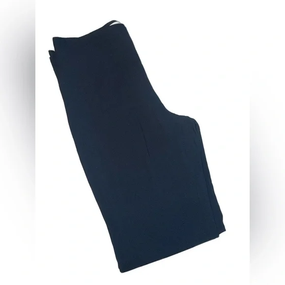 Mansur Gavriel Made in Italy Navy blu High Rise crepe Straight pants IT 38 US 2